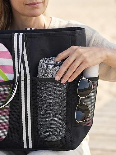 Miniatura 3 de Bolsa grande impermeable de playa para la familia, con cremallera, para vacaciones, piscina, accesorios de playa Unisex Design, Oxford PVC fabric,