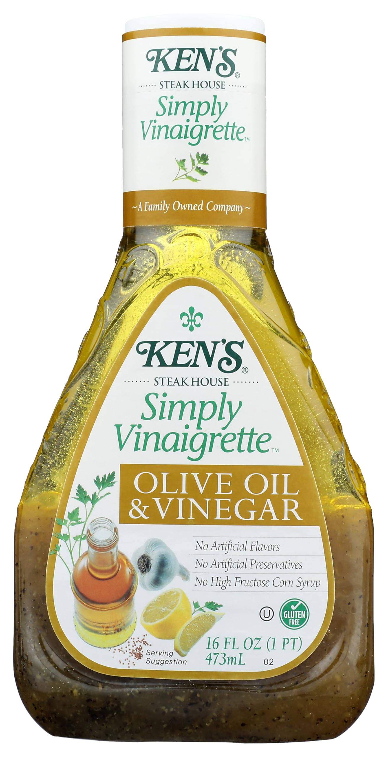 Ken's Steak House Simply Vinaigrette Olive Oil & Vinegar Dressing, 16 OZ