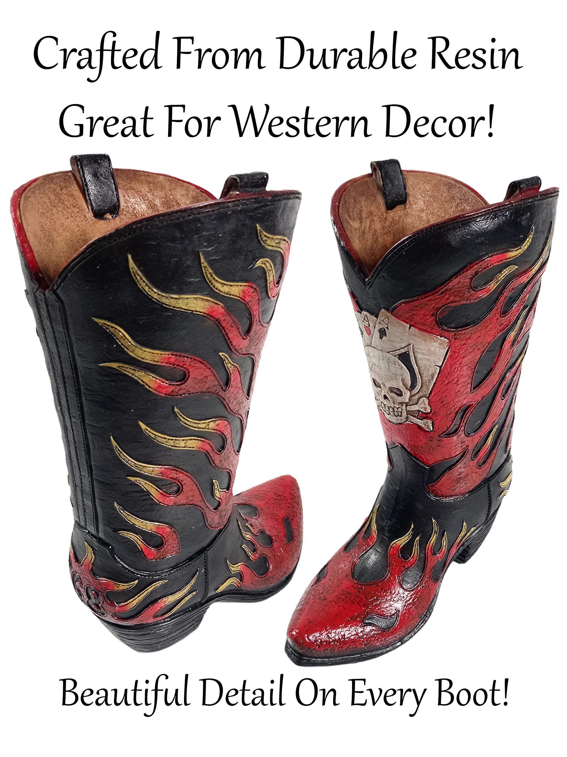 Amazon.co.jp: Urbalabs ウエスタンカウボーイブーツ花瓶 9.5インチ 4