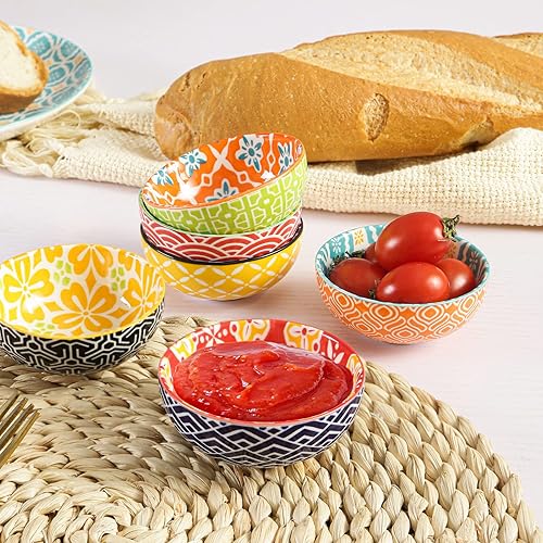 Miniatura 6 de Cuencos de cerámica para salchichas para salsa de soja, juego de mini cuencos de 3 pulgadas para condimentos, sushi, aperitivos, guarnición, juego