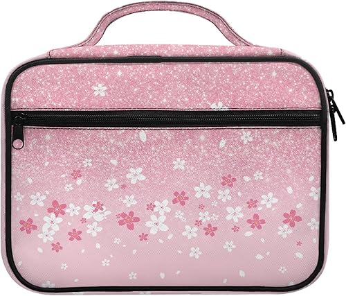 Funda de Biblia con diseño de flores para niñas y mujeres, fundas protectoras para la Biblia para hombres, con asa y bolsillo con cremallera, bolsa