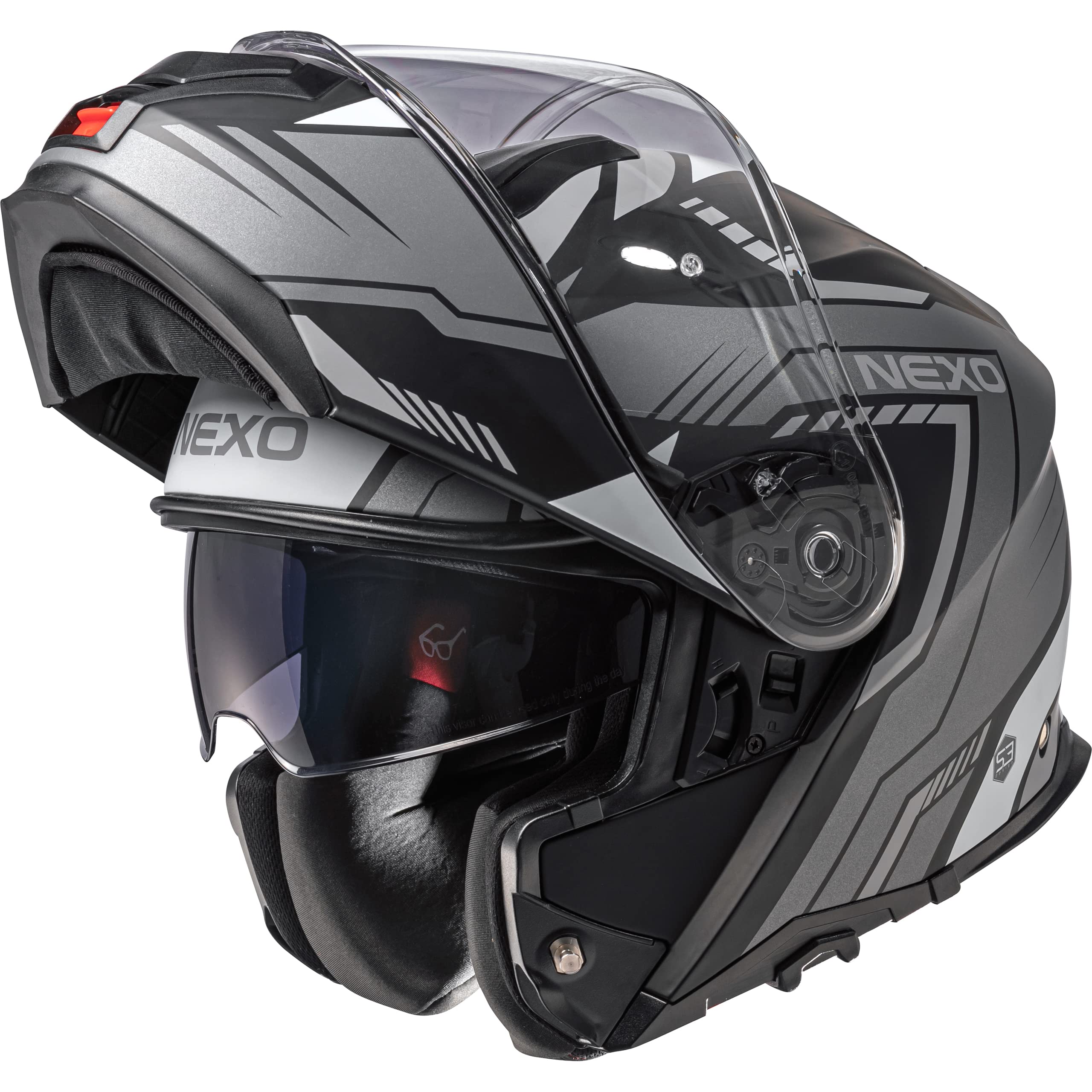 Nexo Klapphelm Comfort II ECE 22/06 Motorradhelm für Herren Damen Rollerhelm Helm
