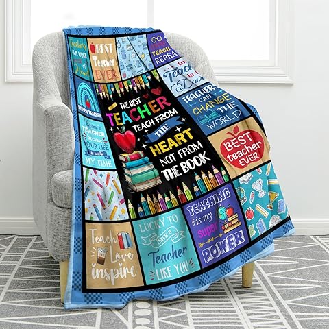 Jekeno Teacher Gifts for Women Men, Teacher Appreciation Gifts Throw Blanket, Birthday Gift for Teachers Mentor, Teachers Gift Ideas for Teacher's Day Christmas Retirement Graduation