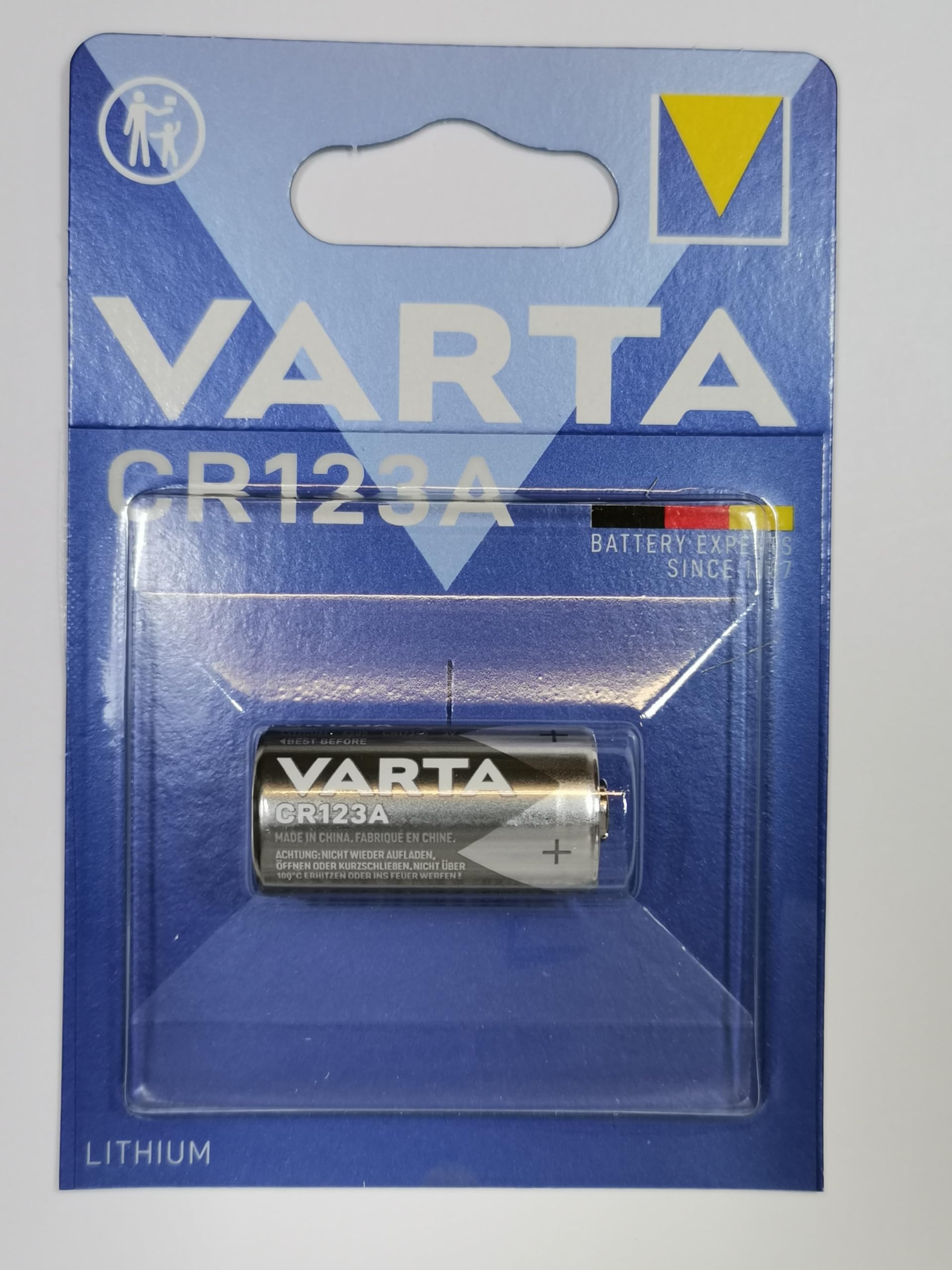 Varta Cr123a 1-Bl Single-Use Battery Lithium 3 V - Batteries (Single-Use Battery, Lithium, Cylindrical, 3 V, 1 Pc(S), 1600 Mah)