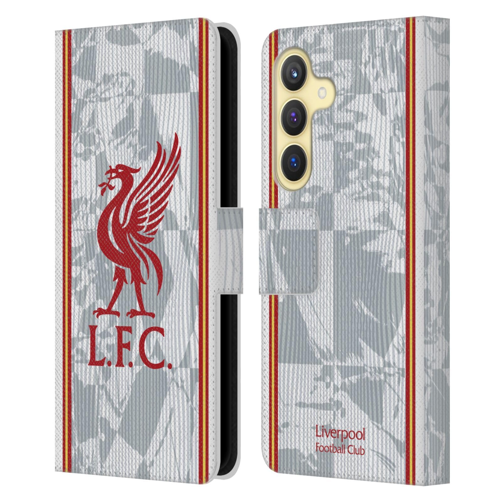 Head Case Designs Officially Licensed Liverpool Football Club Third Kit 2024/25 Leather Wallet Case Compatible With Samsung Galaxy S24 5G — image 1