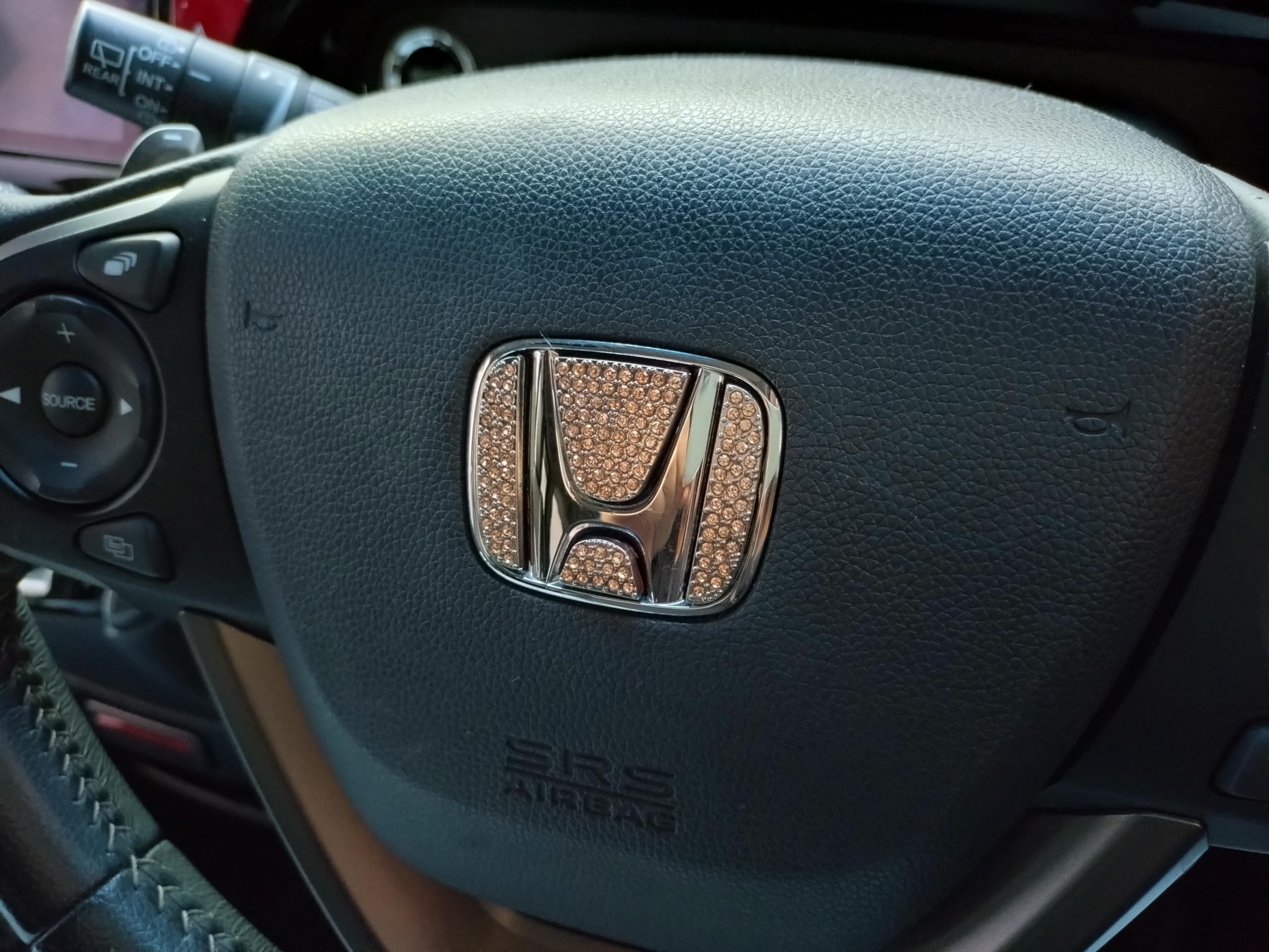 Amazon | ホンダ 汎用 ステアリング エンブレム 互換品 ハンドルロゴ