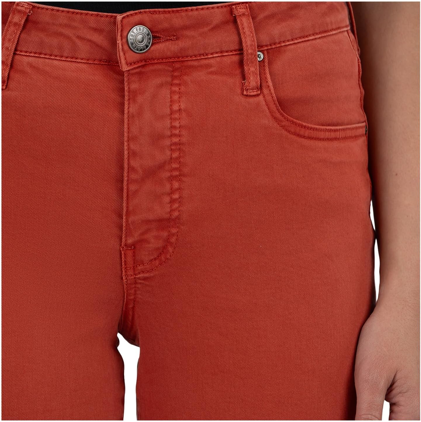 KUT from The Kloth Womens Kelsey High Rise Fab Ab Ankle Flare with Raw Hem - Image 4