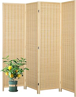 27 Bamboo Plant Indoor Decor Ideas For Fresh Energy 26 Bamboo Room Divider 4 Panel, Folding Privacy Screens for Room Separation...