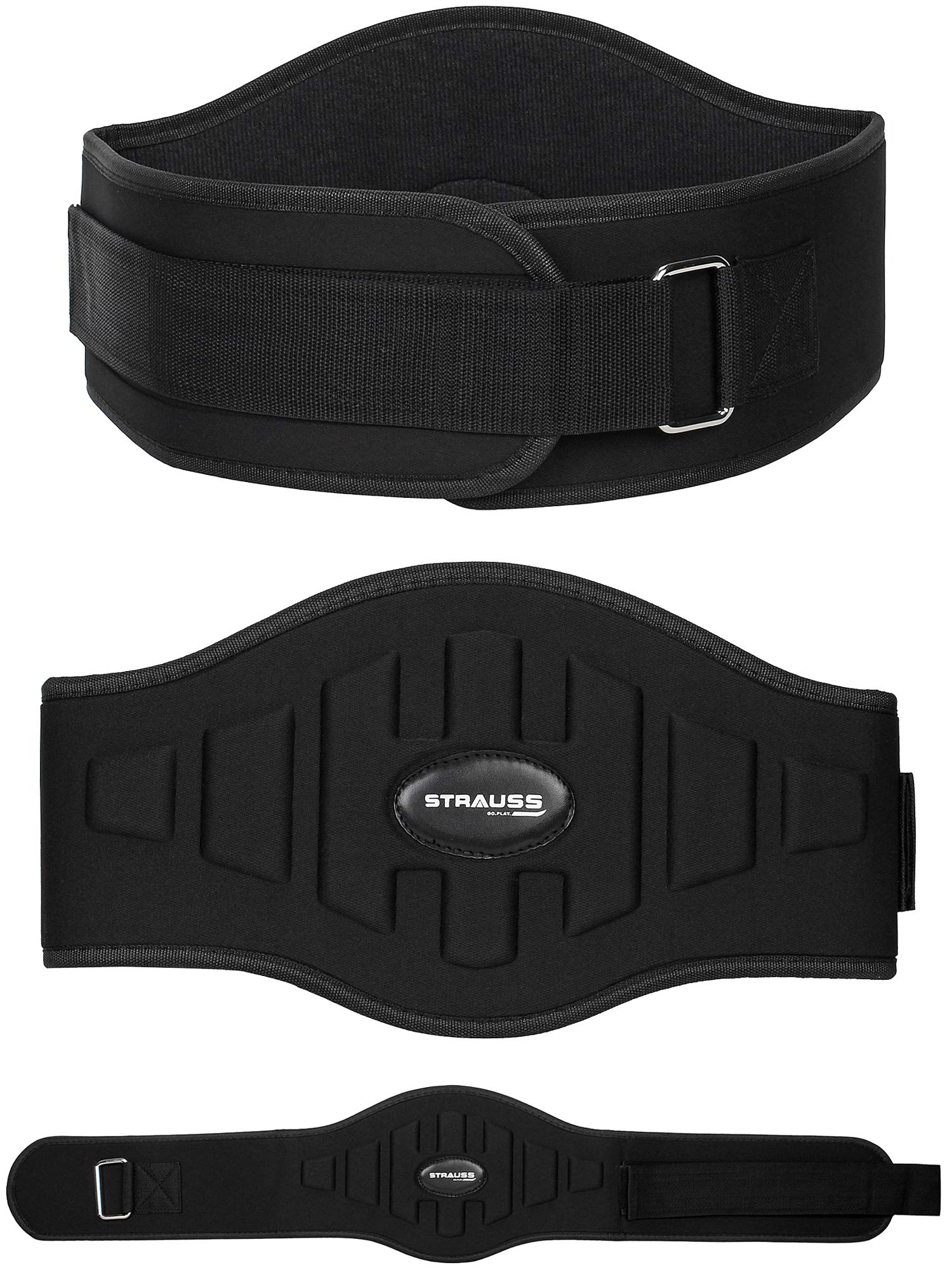 Strauss Weight-Lifting Gym Belt, Medium, (Black) (B0837233JR) Amazon Price History, Amazon Price Tracker