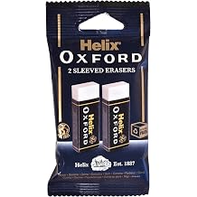 Helix Oxford Twin Pack of Erasers, Oxford Blue, Large