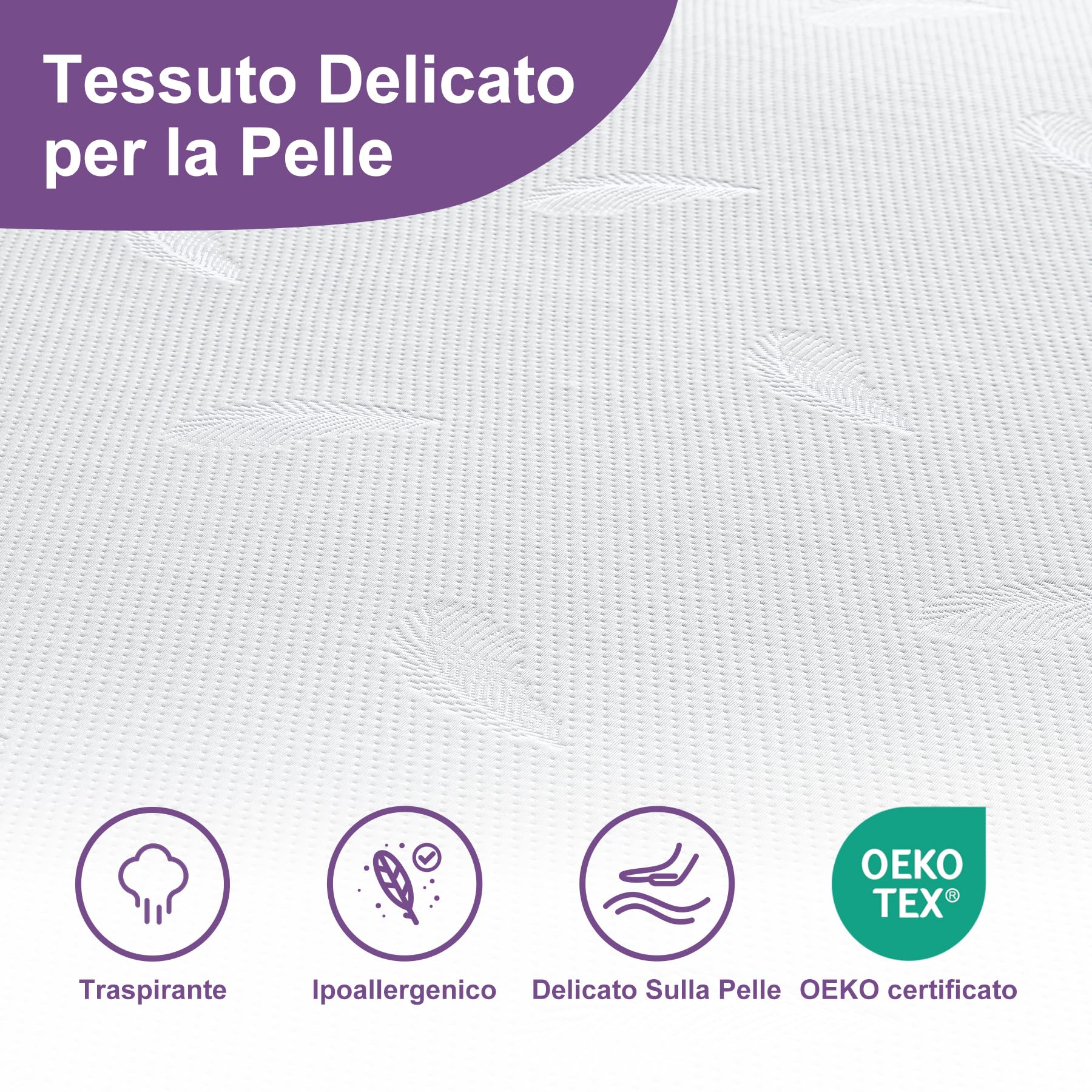 Leesa Coprimaterasso King Size 5 Cm | Schiuma Rinfrescante E Fodera Lavabile, Prova 30 Notti