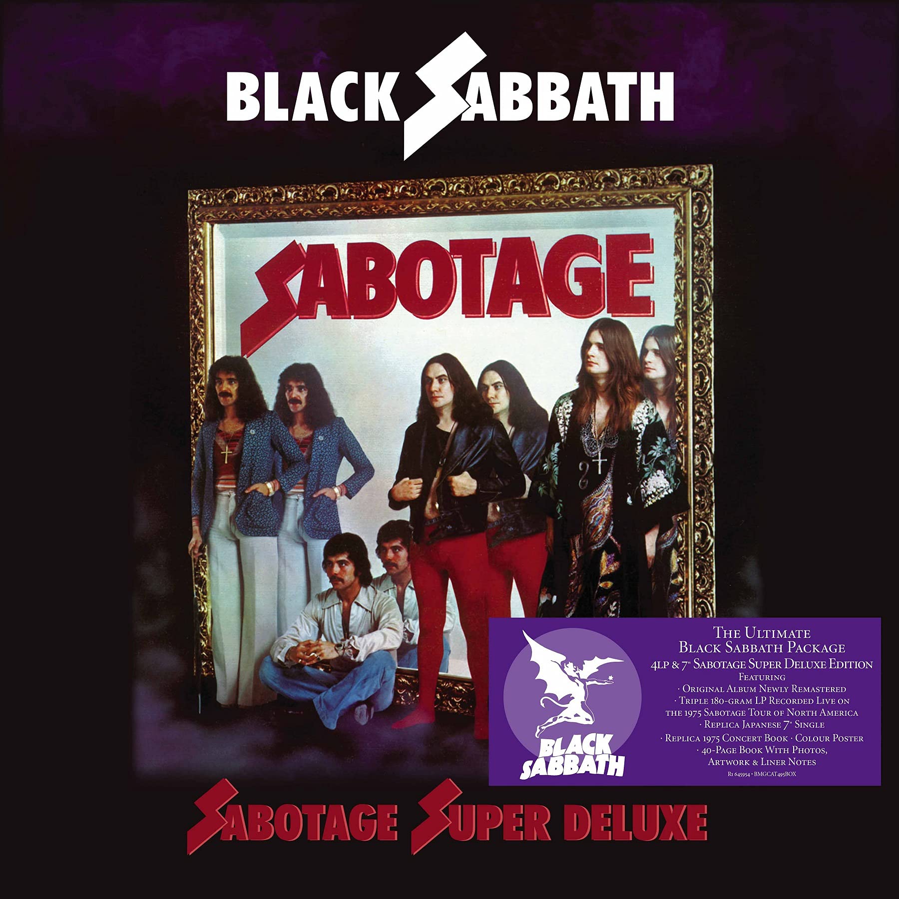 Black Sabbath - Sabotage Super Deluxe (4 Lp + Single 7"+ Libro + Póster + Libreto De Concierto)