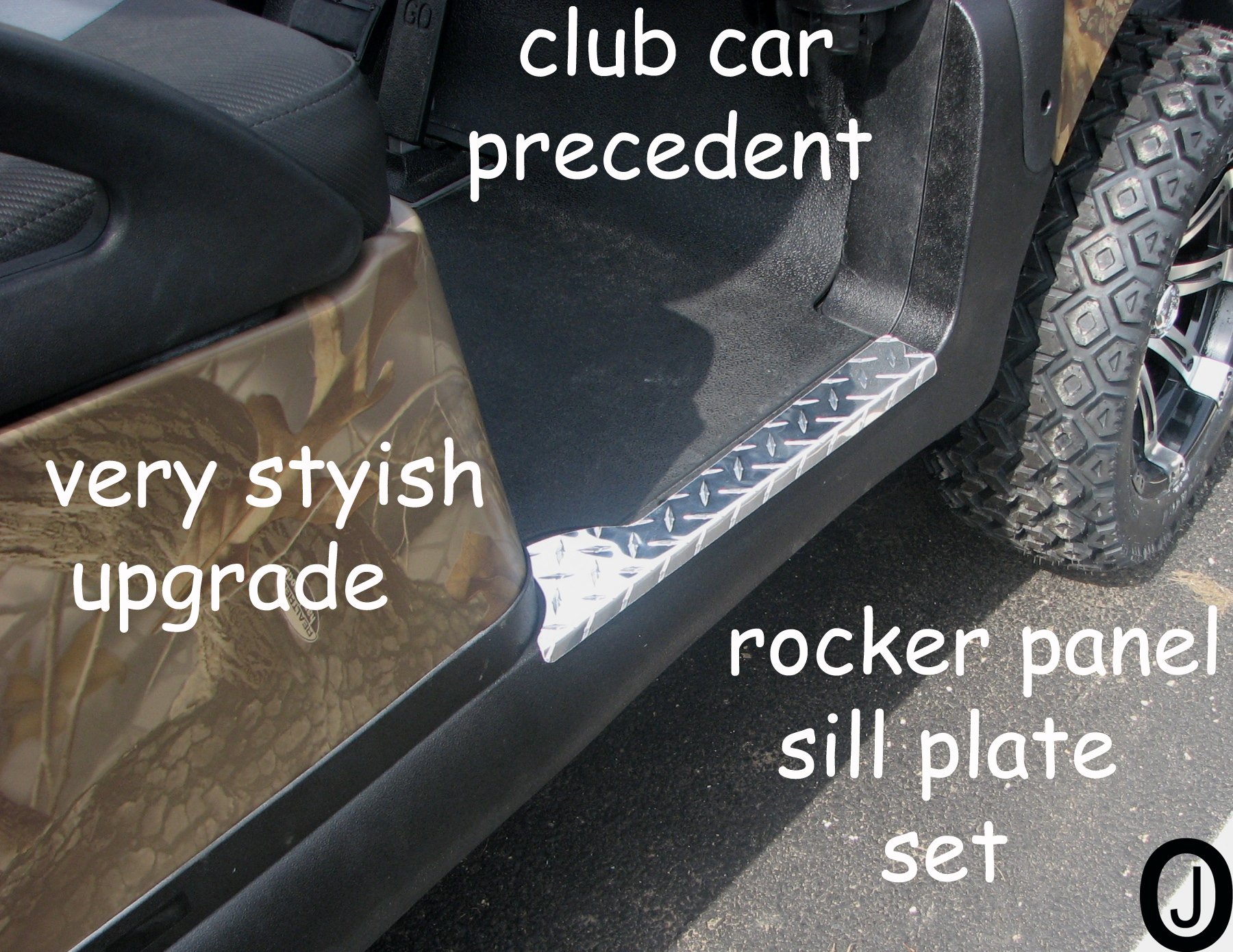 Buy Club Car Precedent Golf Cart Diamond Plate Rocker Panel Sill Plates