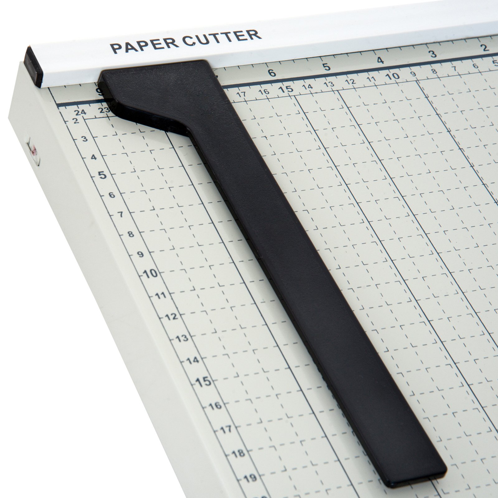 HOMCOM Cortador de Papel A4 Guillotina 12 Hojas 48x26,5x5 cm Blanco