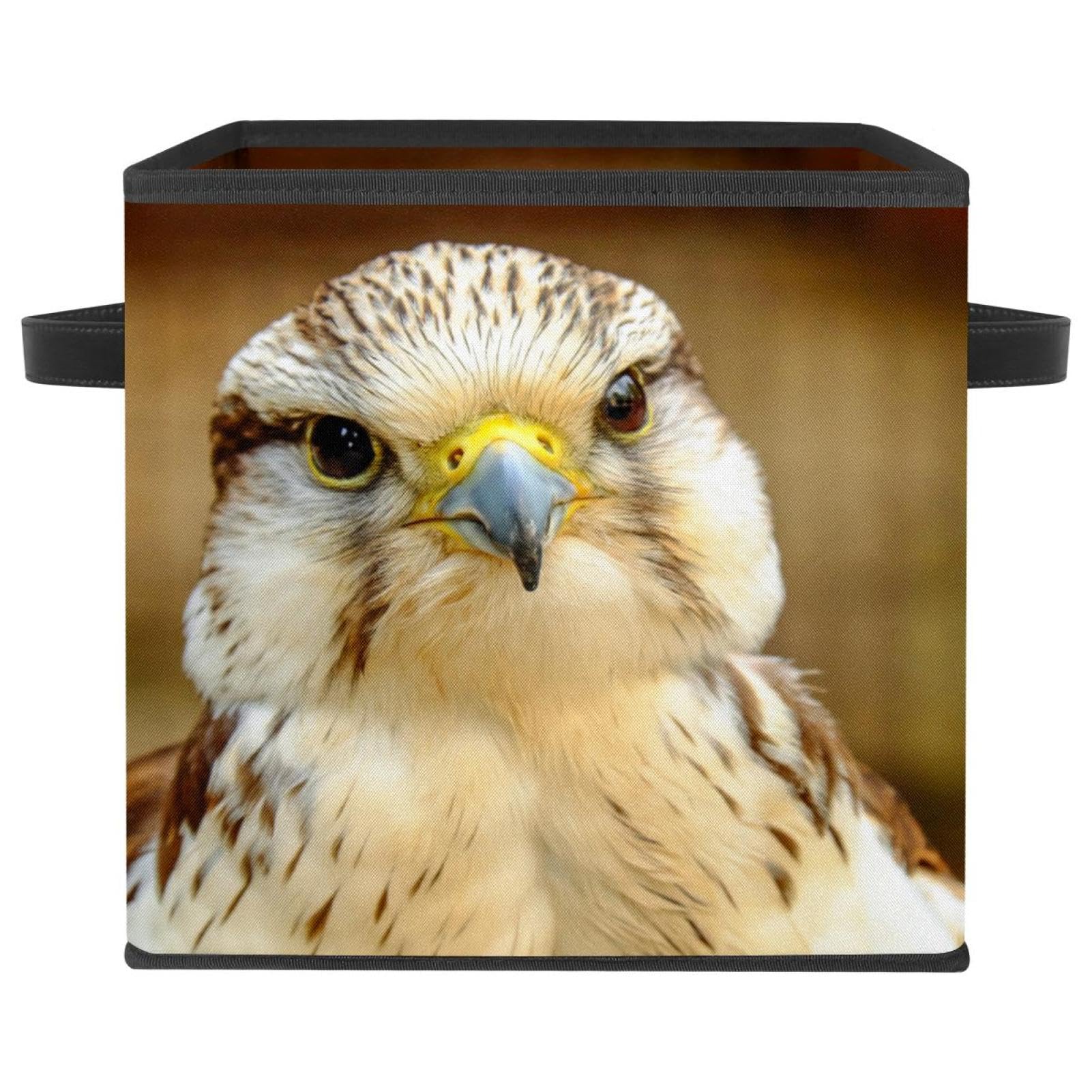 Boîte de rangement pliable en tissu Gyrfalcon au design mignon Cute Looking