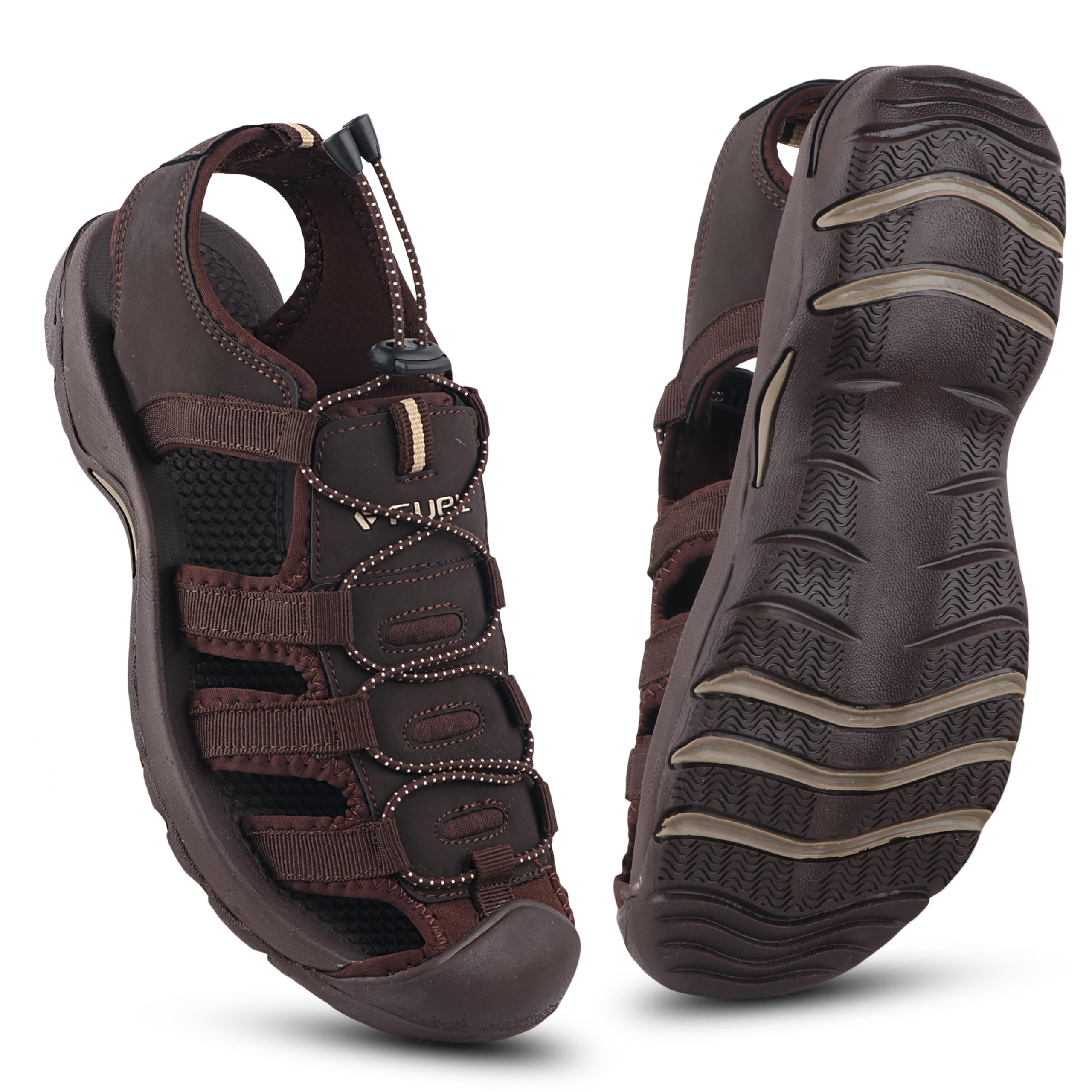 FUEL Fisherman Sandals for Men Comfortable & Lightweight, Flexible & Breathable Stylish Casual Sandals Protective Bump Toe Perfect Outdoor Beach Anti-Skid Sports Footwear For Gents (Soldier-06) (B09LS1YN3H) Amazon Price History, Amazon Price Tracker