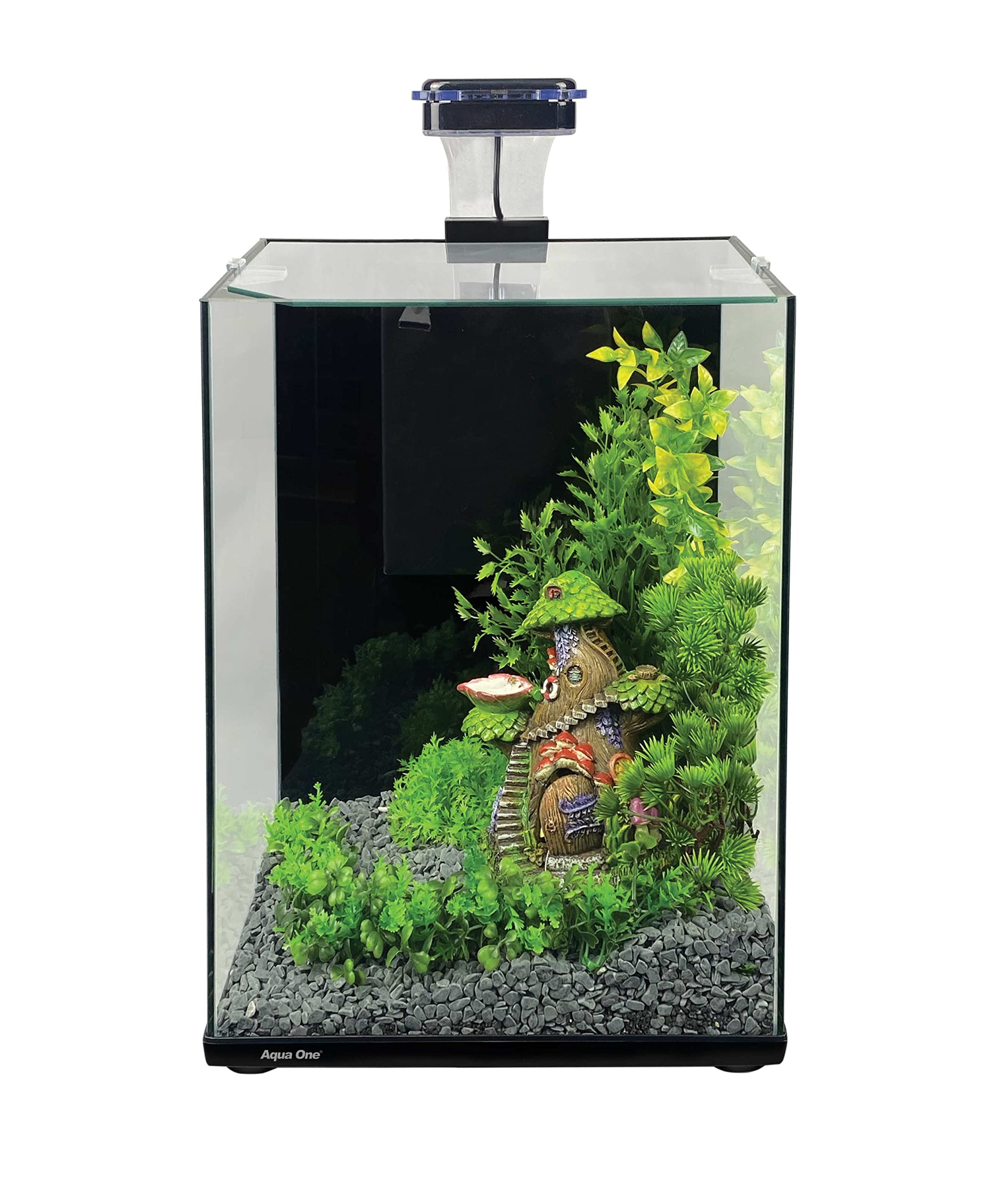 AquaOne Focus 23 Glass Aquarium 23L 30x22x41cm Black