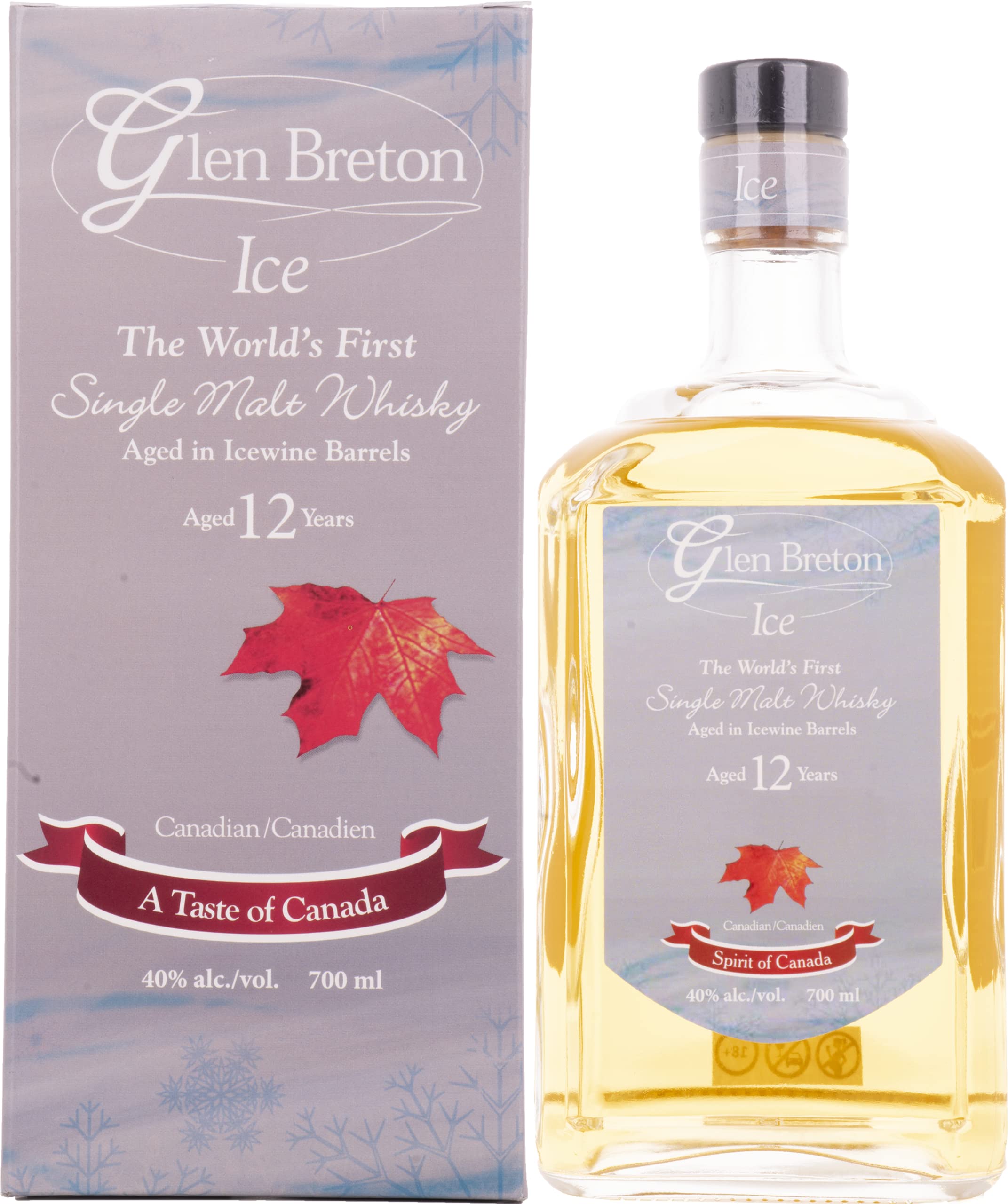 Glen Breton Ice 12 Years Old The World's First Single Malt Whisky Aged in Icewine Barrels 40% Vol. 0,7l in Geschenkbox