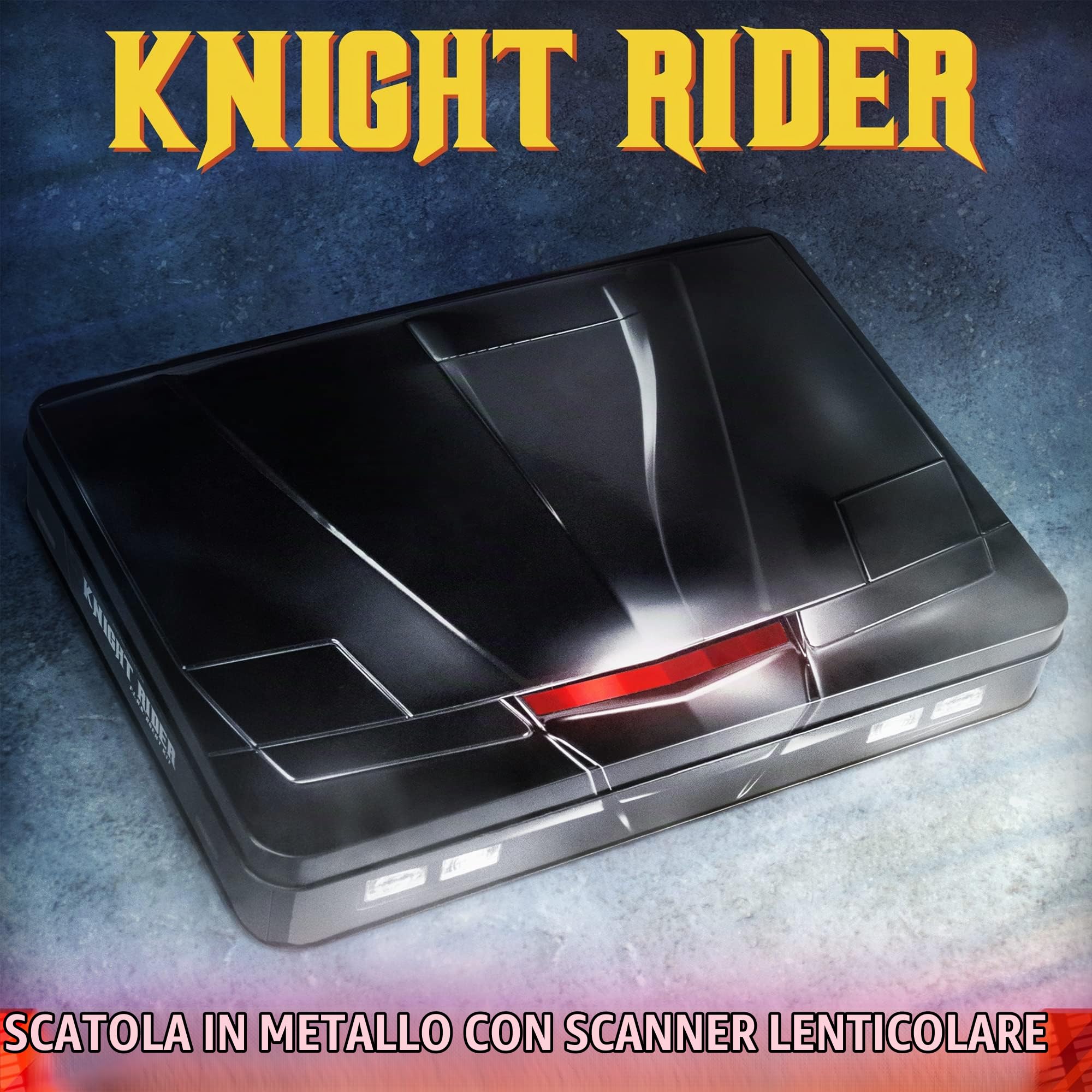 Doctor Collector Supercar Knight Rider F.L.A.G. Agent Kit, Collectible Set Tin Box, edizione da collezione ufficiale con accessori esclusivi in scatola di metallo, age 14+