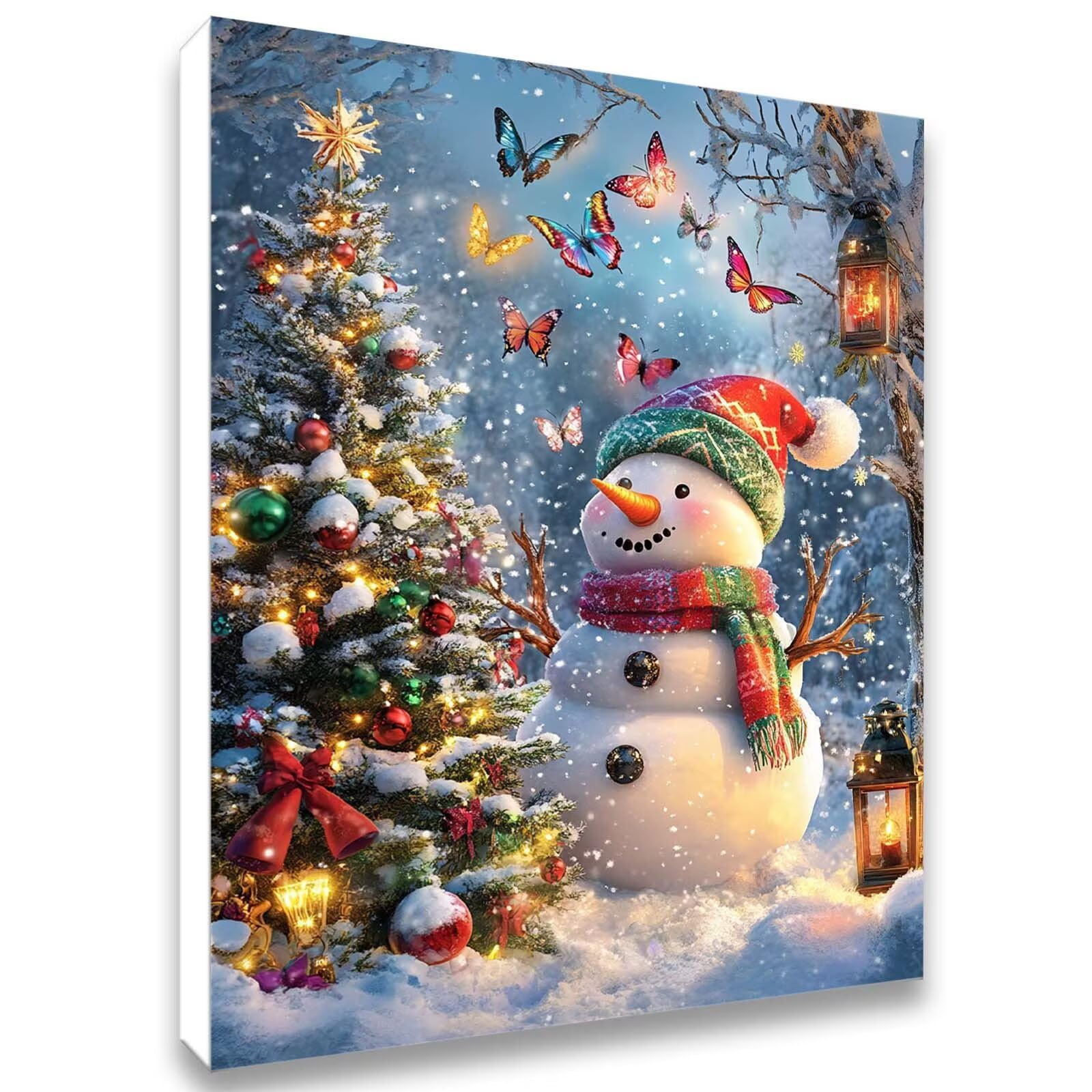 Peinture Numero Adulte arbre de Noël, Activité Manuelle 70x90cm j0-375