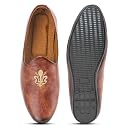 LUXEZA Men Mojari (Tan, UK Footwear Size System, Adult, Men, Numeric, Medium, 7) gallery image