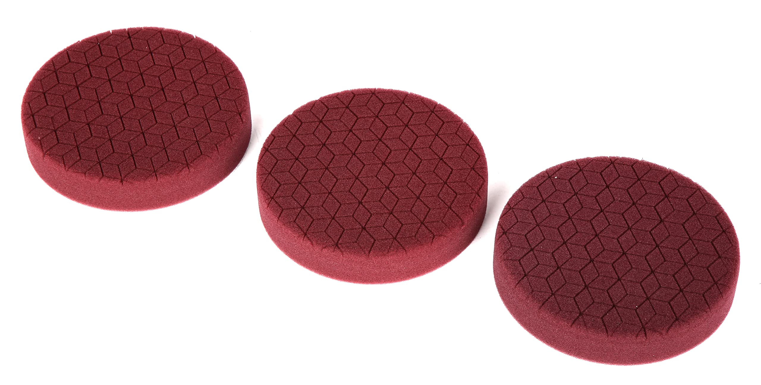 WEN AA1601 6-Inch Coarse-Grit Diamond-Cut Foam Polishing Pads for Heavy Cutting, Three Pack