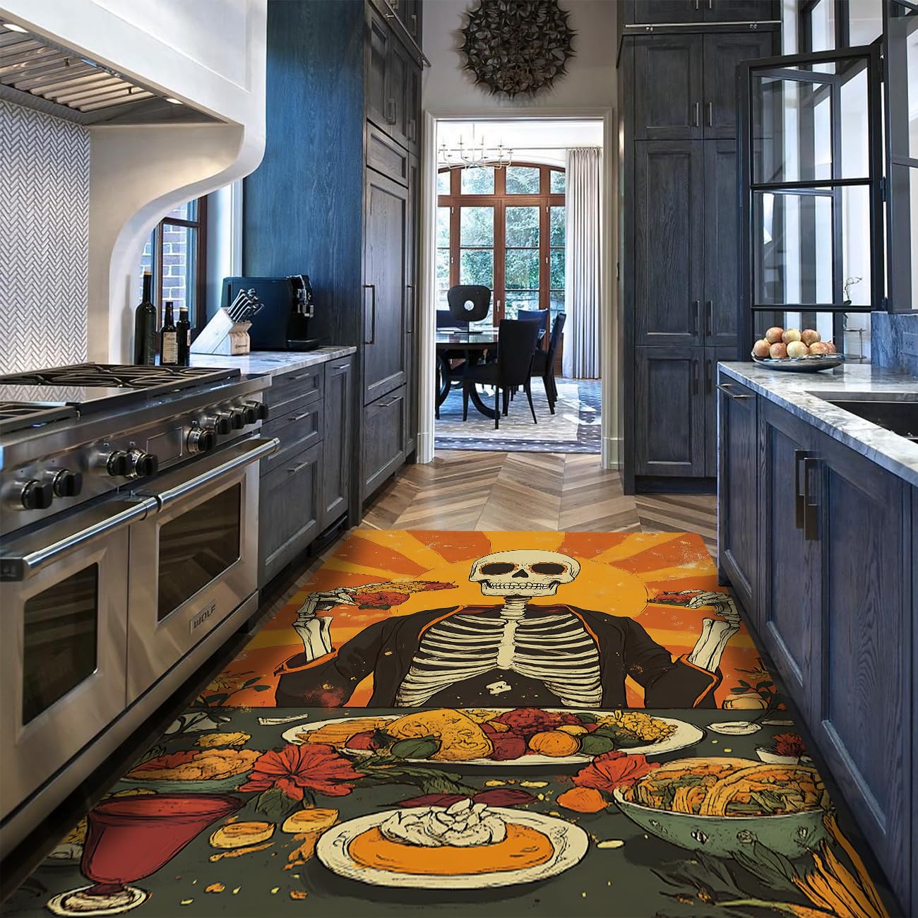 Tapis de cuisine Halloween 70x120 pour une ambiance vintage