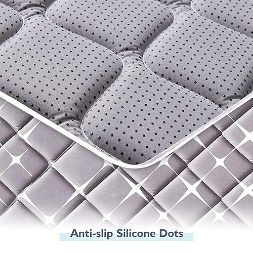 Miniatura 2 de Vibe bear Alfombrilla de juego de esponja de alta densidad para bebés, 47 x 47 pulgadas, gruesa de una sola pieza, tapete de juego cómodo y suave,