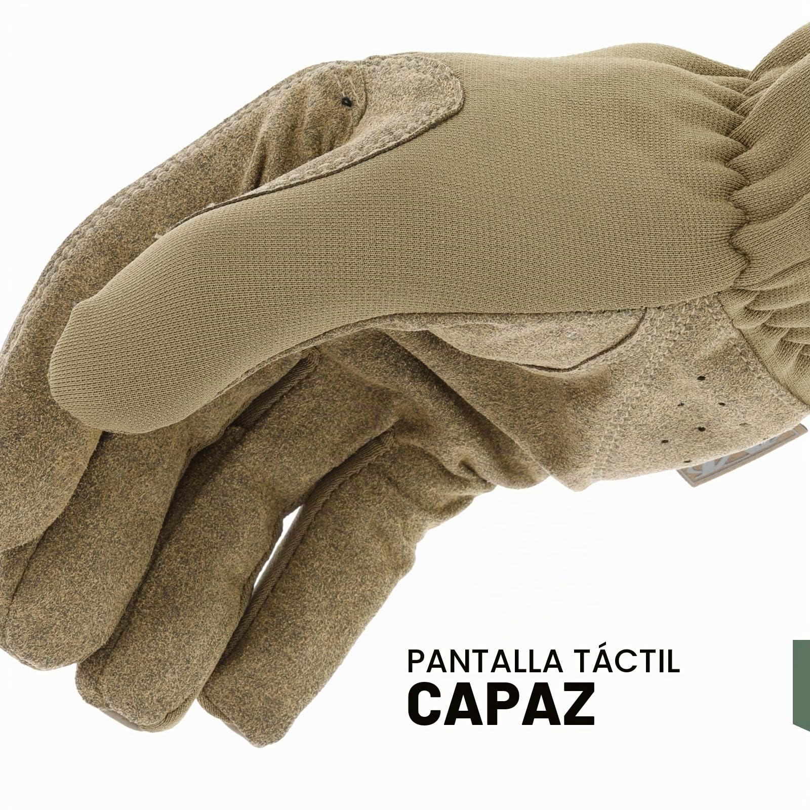 Mechanix Wear - FastFit Coyote Touch Screen Guantes (Small, Marrón)