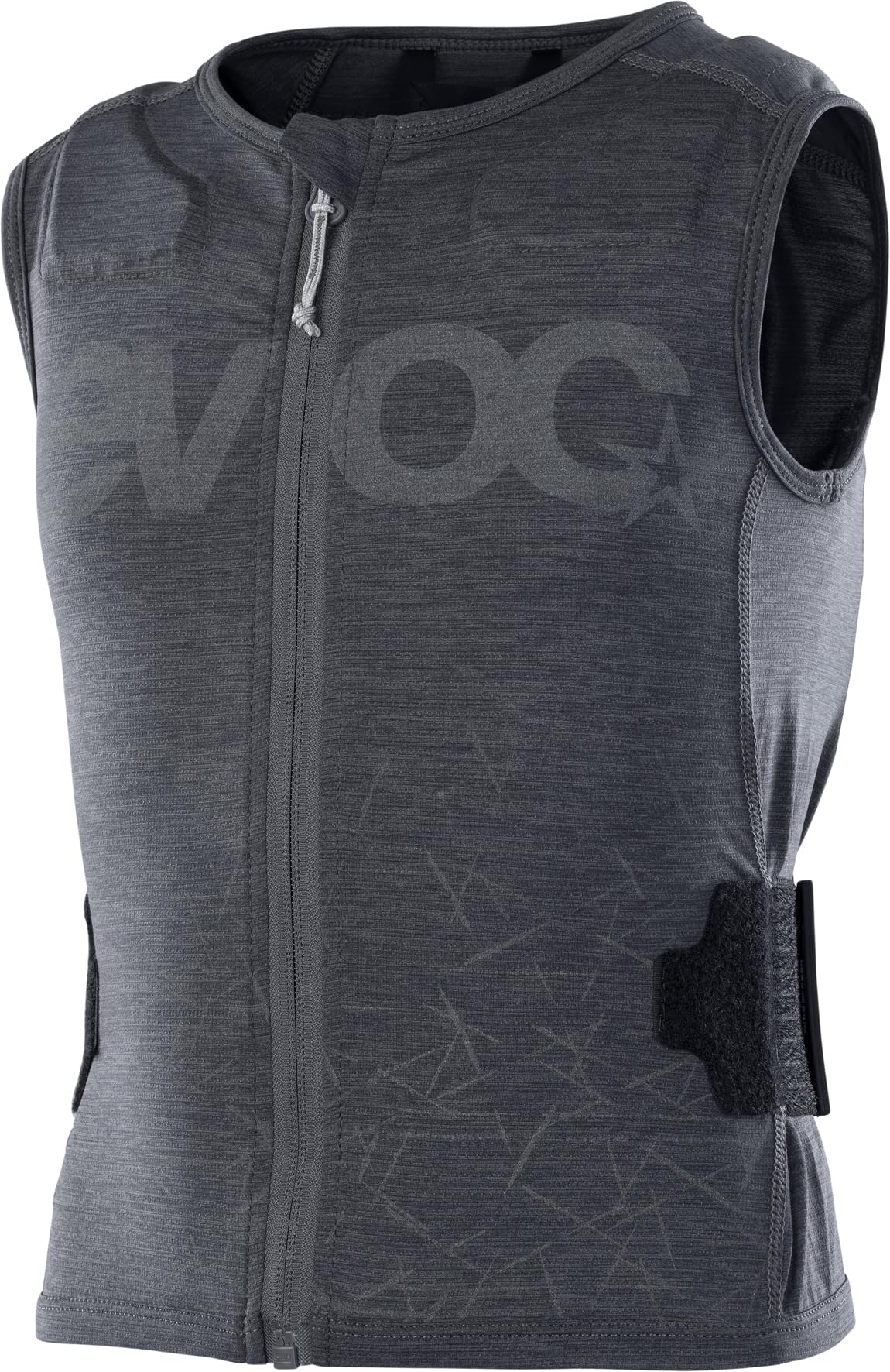 EVOC Protector Vest Kids, Protector Vest (Liteshield Flex Back Protector, S.LEISURE Stretch Material, AIRO Flex Straps, Machine Washable), Carbon Grey