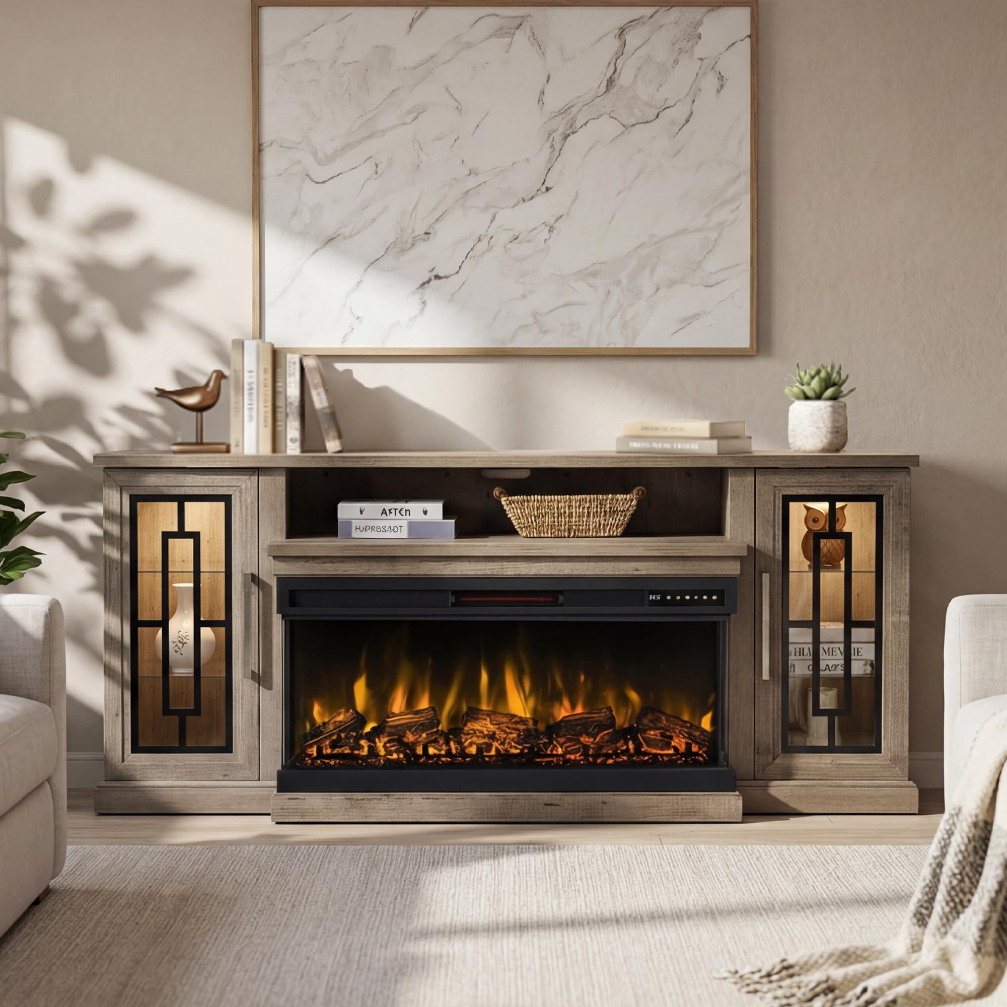 Unineo Fireplace TV Stand