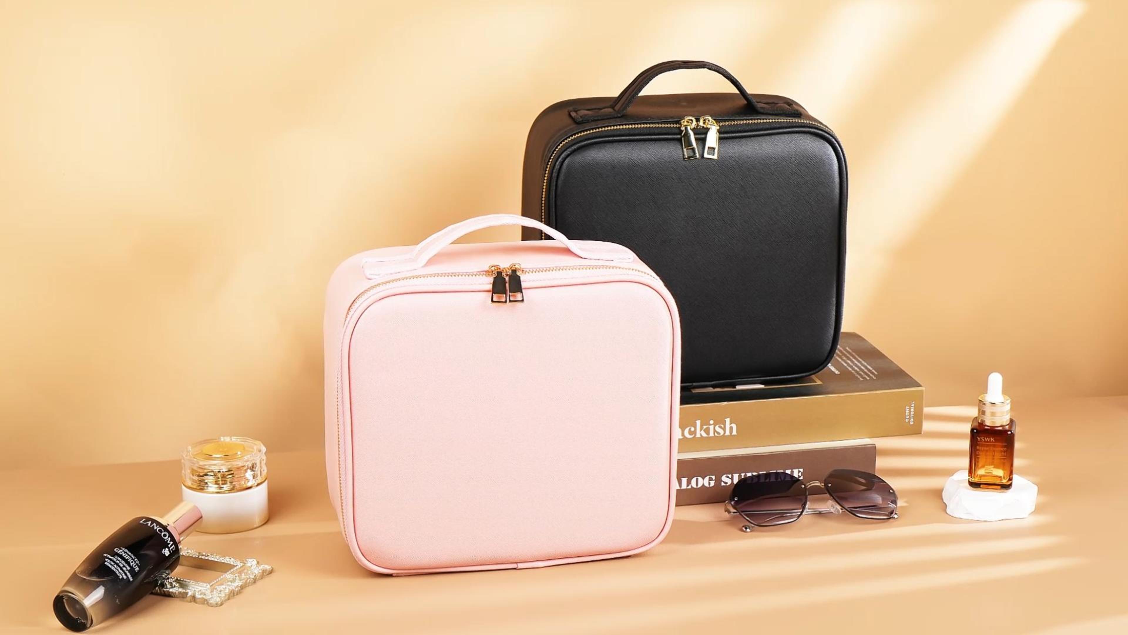 Amazon.com: Jadazror Makeup Bag with Mirror and Light 3 Colors