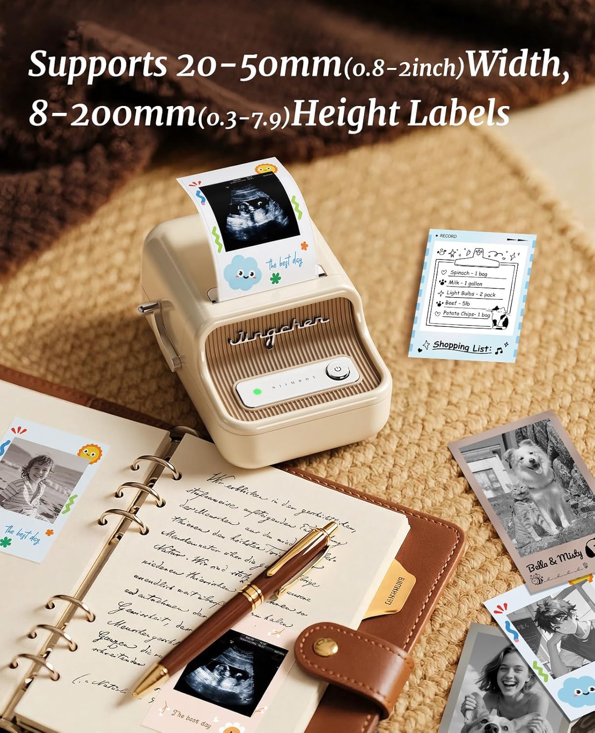 NIIMBOT B21 Pro Label Maker, 300DPI HD Thermal Label Printer, Bluetooth Label Maker Machine with 2.1x3.2 Inches Label for Scrapbook, DIY Crafts, Notes, Memo - Image 2