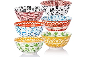 Vivimee Porcelain Cereal Bowls: Vibrant Soup Bowls for Everyday Dining