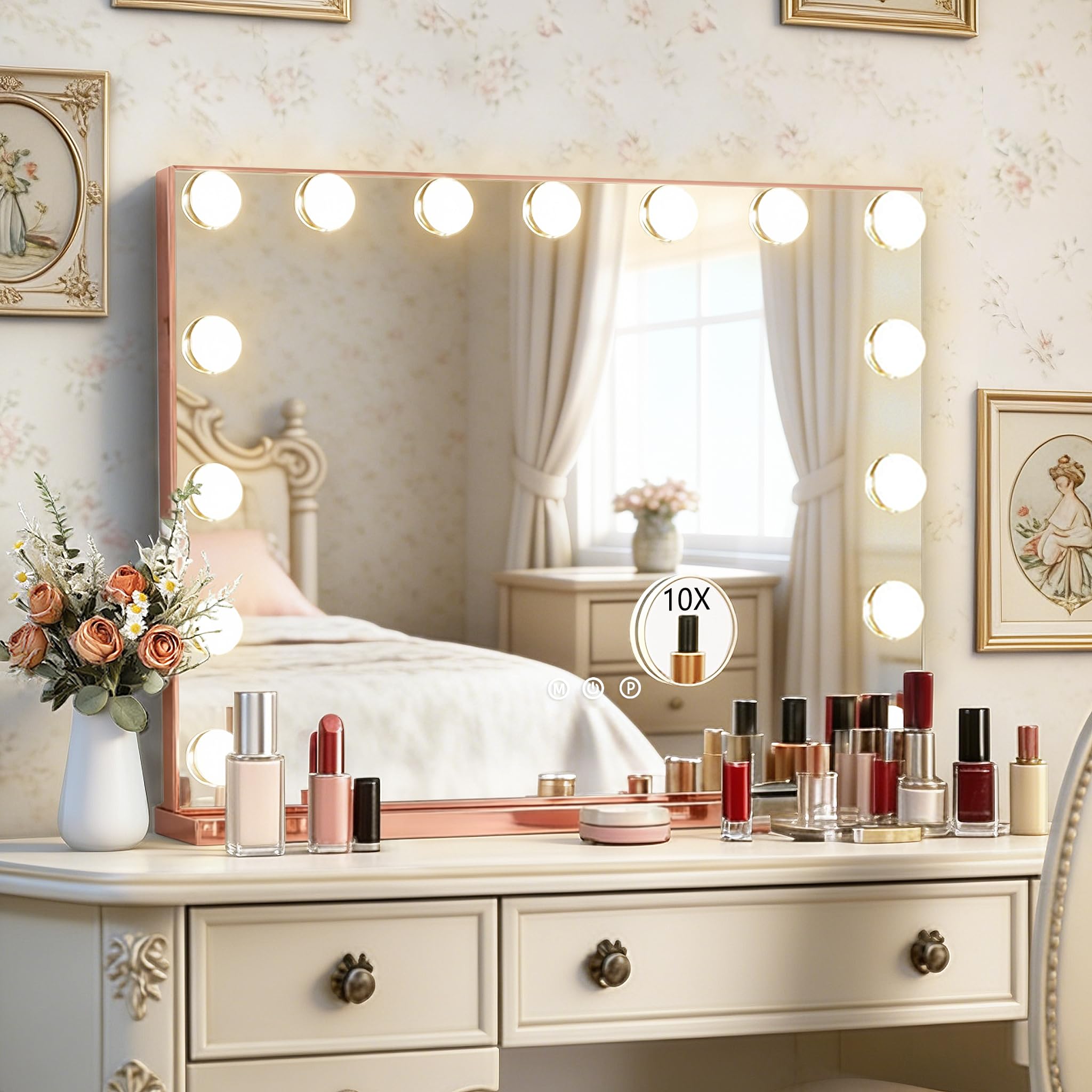Ratsamee Hollywood Vanity Mirror - Lights & USB Charge -23 Ratsamee Hollywood Vanity Mirror - Lights & USB Charge -23