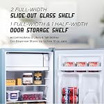 ICEBOX IBCR25SLT 2.5 Cu. Ft. Compact Refrigerator, Slate Blue