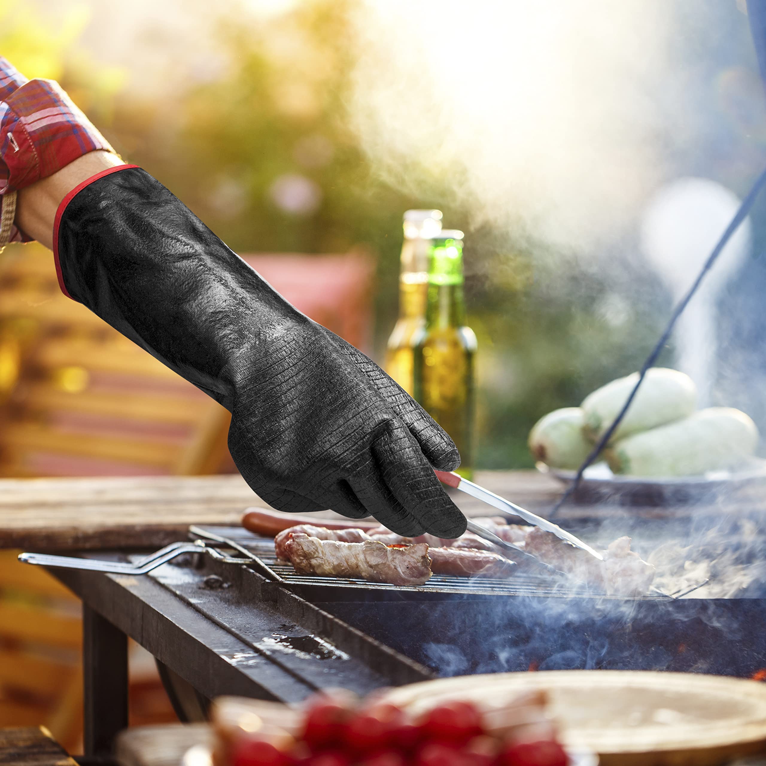 Soplador Barbacoa Guantes Para Barbacoa Resistentes Al Calor De 800 °C, Guantes Guantes Para Horno