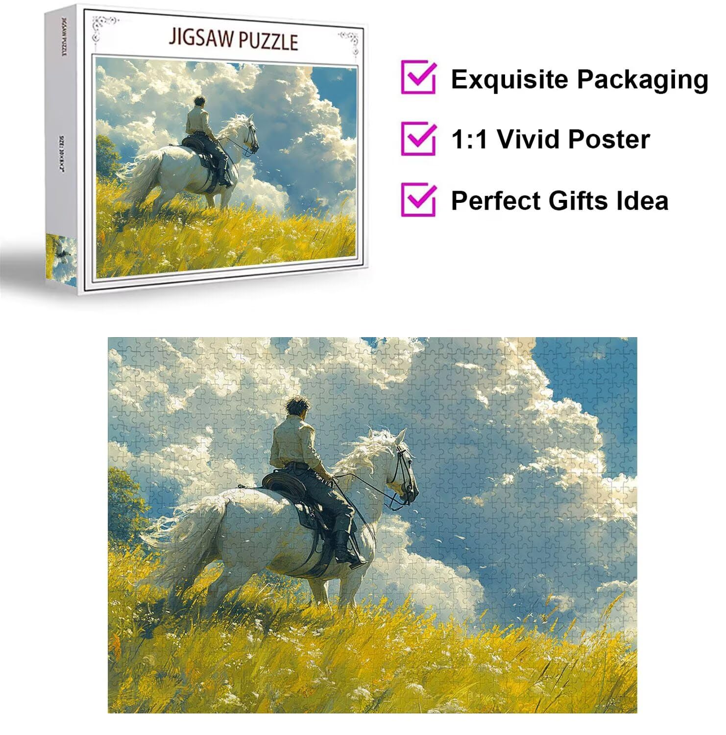 Puzzle 6000 Pezzi primavera Puzzle Classici per Gioco Familiare, n-76 | Impossibile Puzzles, Intrattenimento Creativo, Rilassamento Intelligence, Regalo per Amore e Amico, Decorazioni Casa, animale