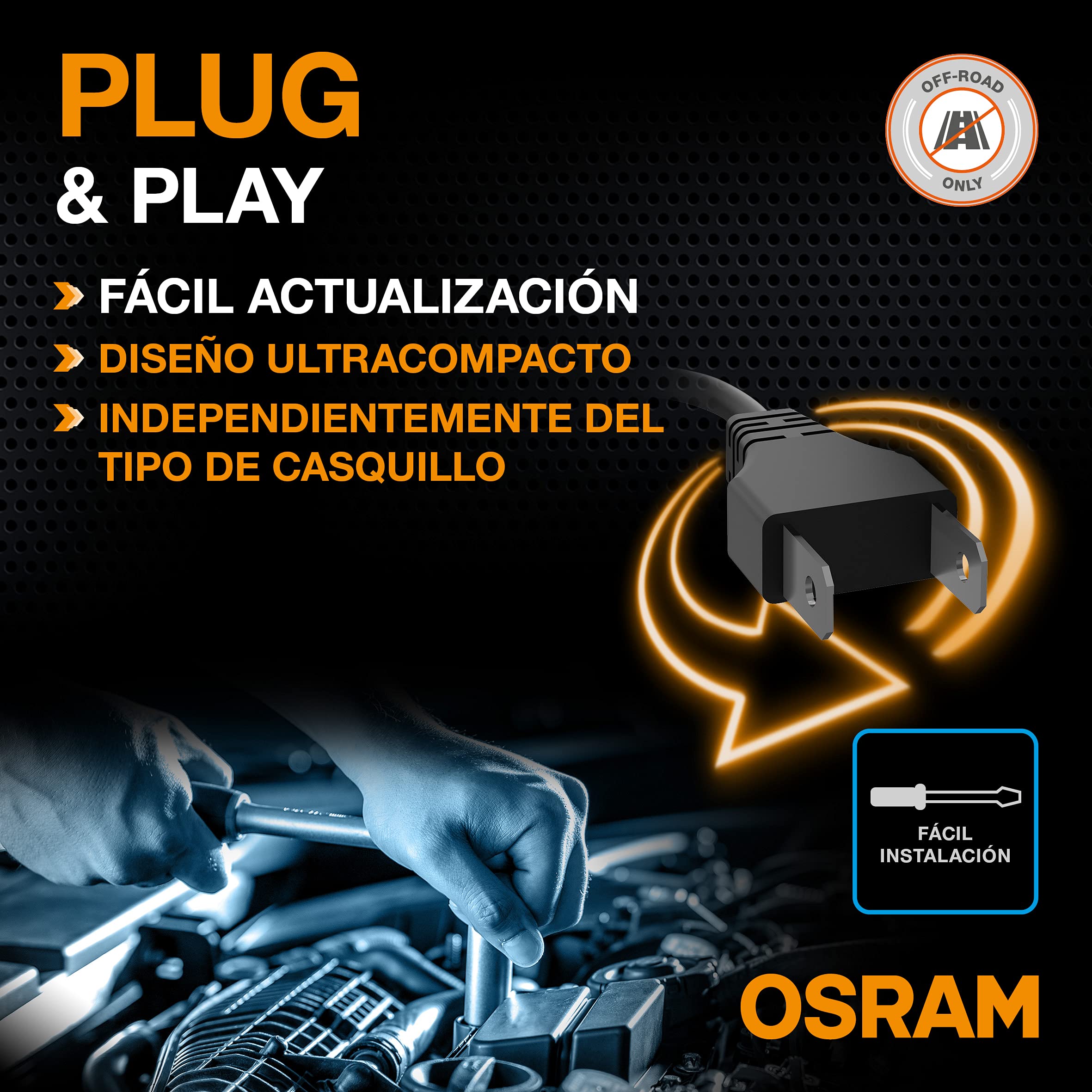 OSRAM LEDriving XTR, H7 lámparas de faro, H7 LED, luz LED blanca fría, solo todoterreno, 64210DWXTR, caja (2 lámparas) | solo todoterreno, 64210DWXTR, caja (2 lámparas)