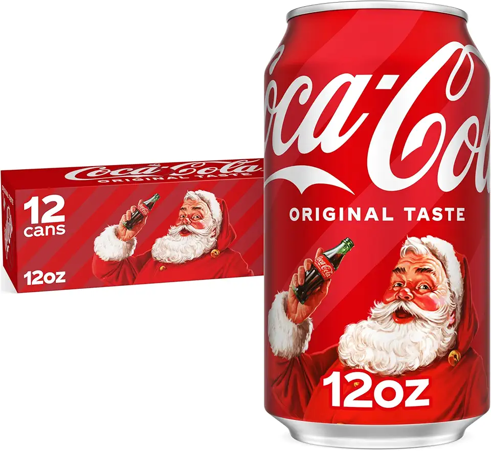 Coca-Cola Fridge Pack Soda Soft Drink, 12 fl oz Cans, 12 Pack - Classic Cola Soda Cans