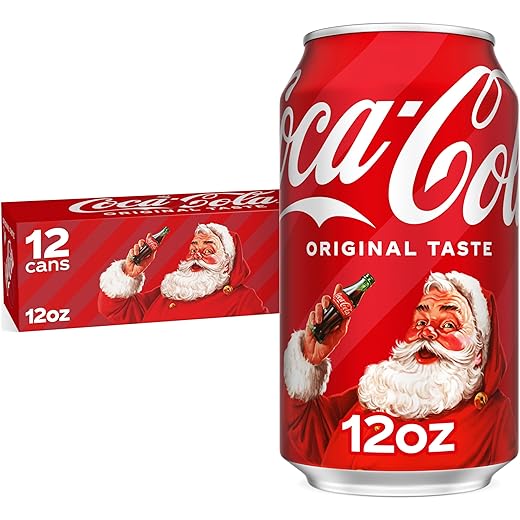 Coca-Cola Fridge Pack Soda Soft Drink, 12 fl oz Cans, 12 Pack - Classic Cola Soda Cans