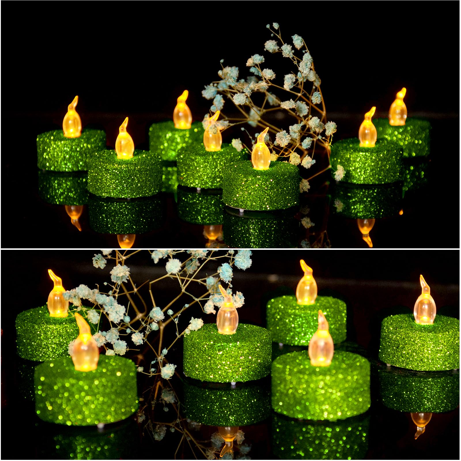 Set De 6 Velas Sin Llama Con Control Remoto - Luz Parpadeante Realista, Batería Incluida - Decoración Para Fiestas, Bodas Y Hogar