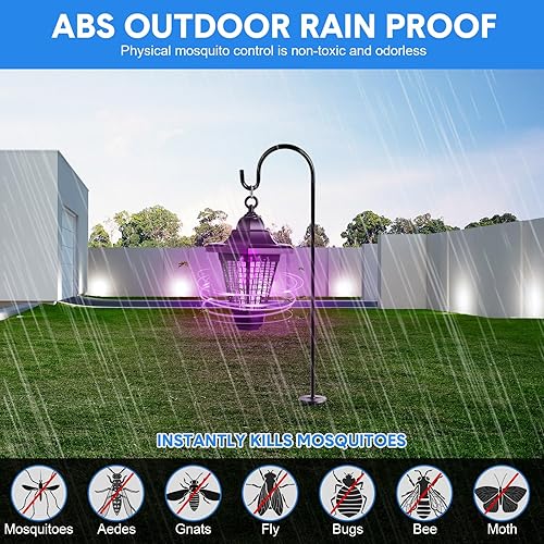 Miniatura 4 de Paquete de 4 exterminadores solares de insectos al aire libre, impermeable, repelente de mosquitos, trampa repelente de mosquitos para exteriores,