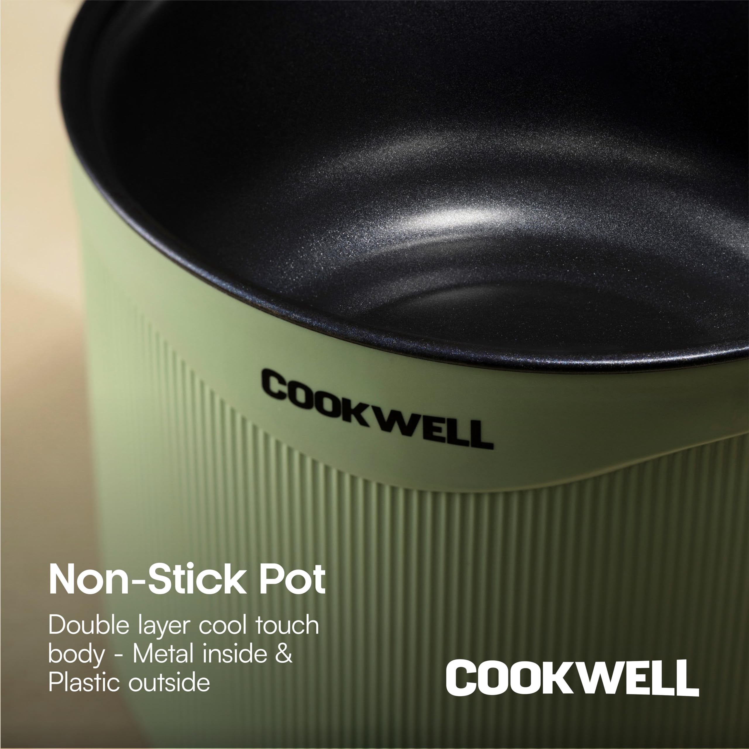 Cookwell Multipurpose Cook Kettle With 1.5L Nonstick Inner Pot (600W) 4