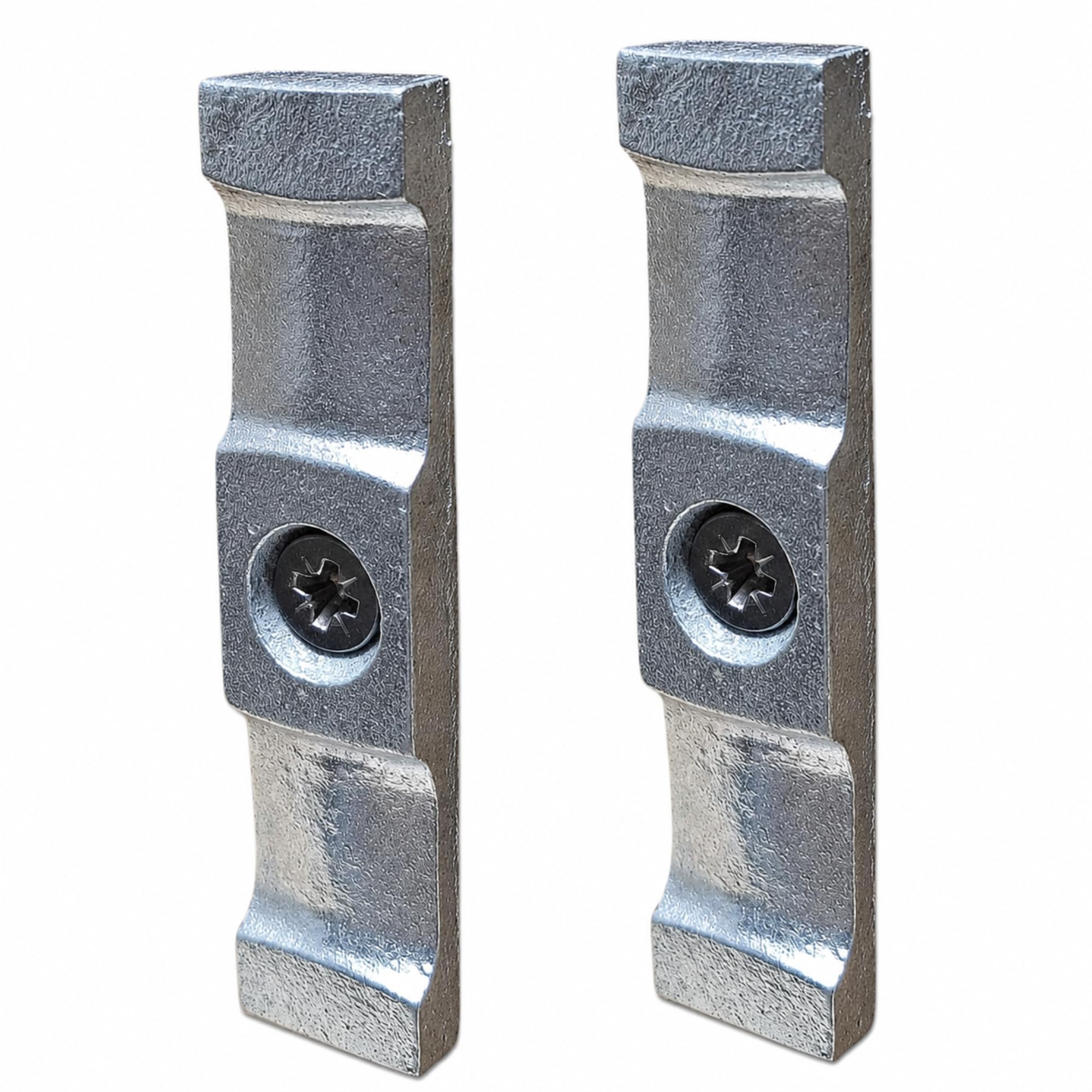 63mm (2.5 Inch) Zinc-Plated Turn Buttons with Screws - Pack of 2