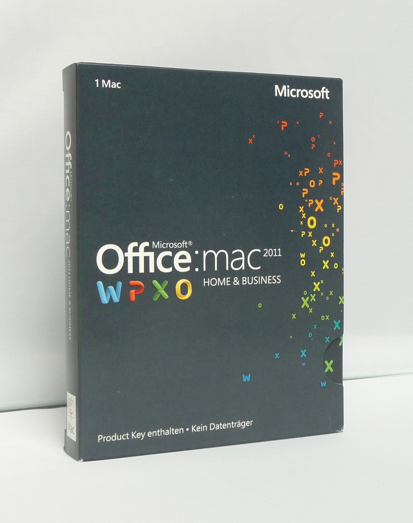 Microsoft Office Mac Home and Business 2011 1MAC Product Key Card