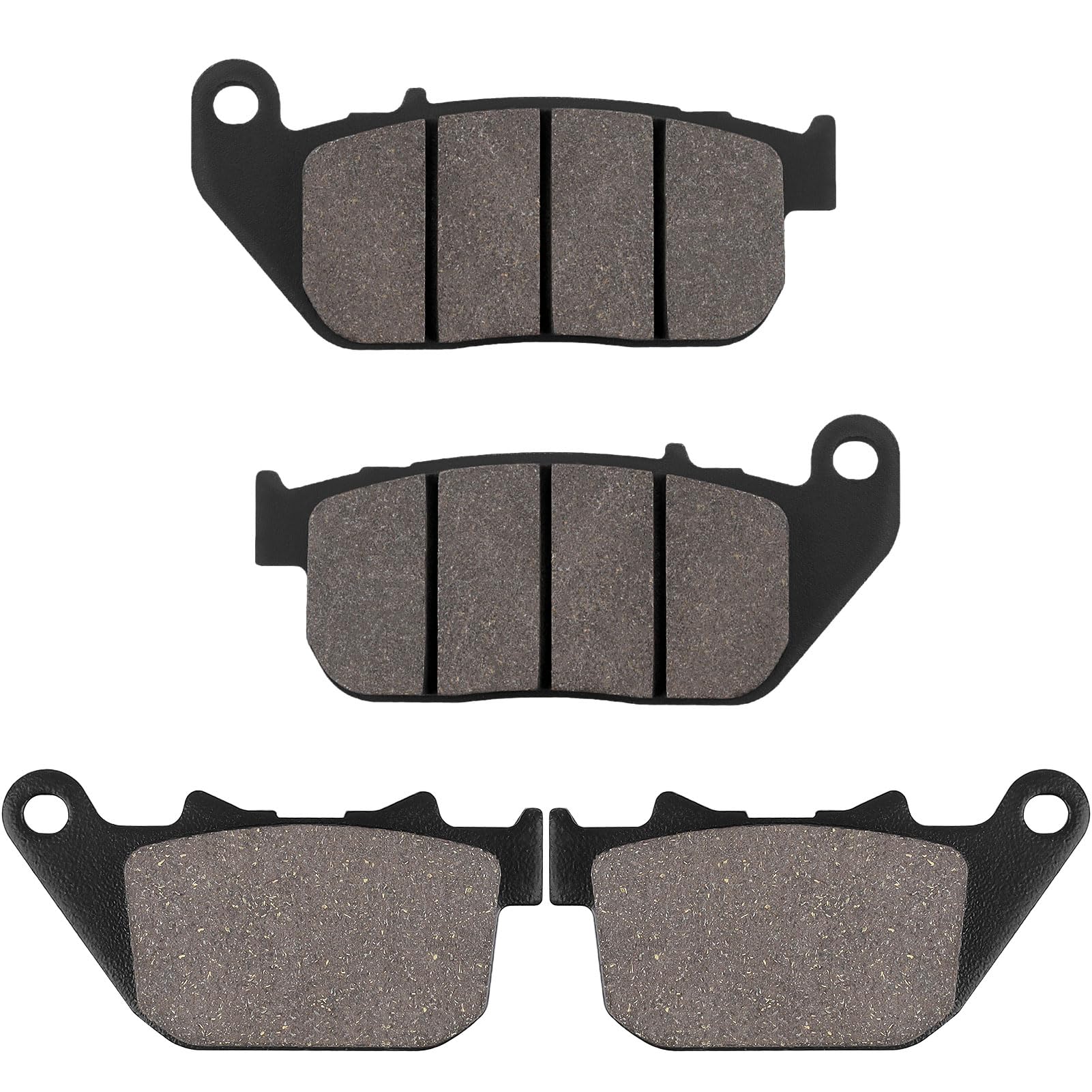 LOCOPOW Front & Rear Brake Pads for Harley Davidson Sportster 883 1200 XL1200C XL1200L XL1200N XL1200V XL1200X XL883 XL883C XL883L