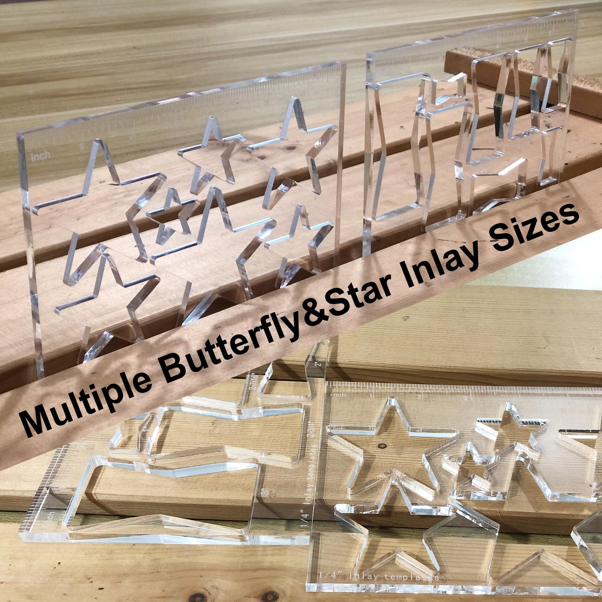 2 Pcs Router Templates For Woodworking, Router Jig