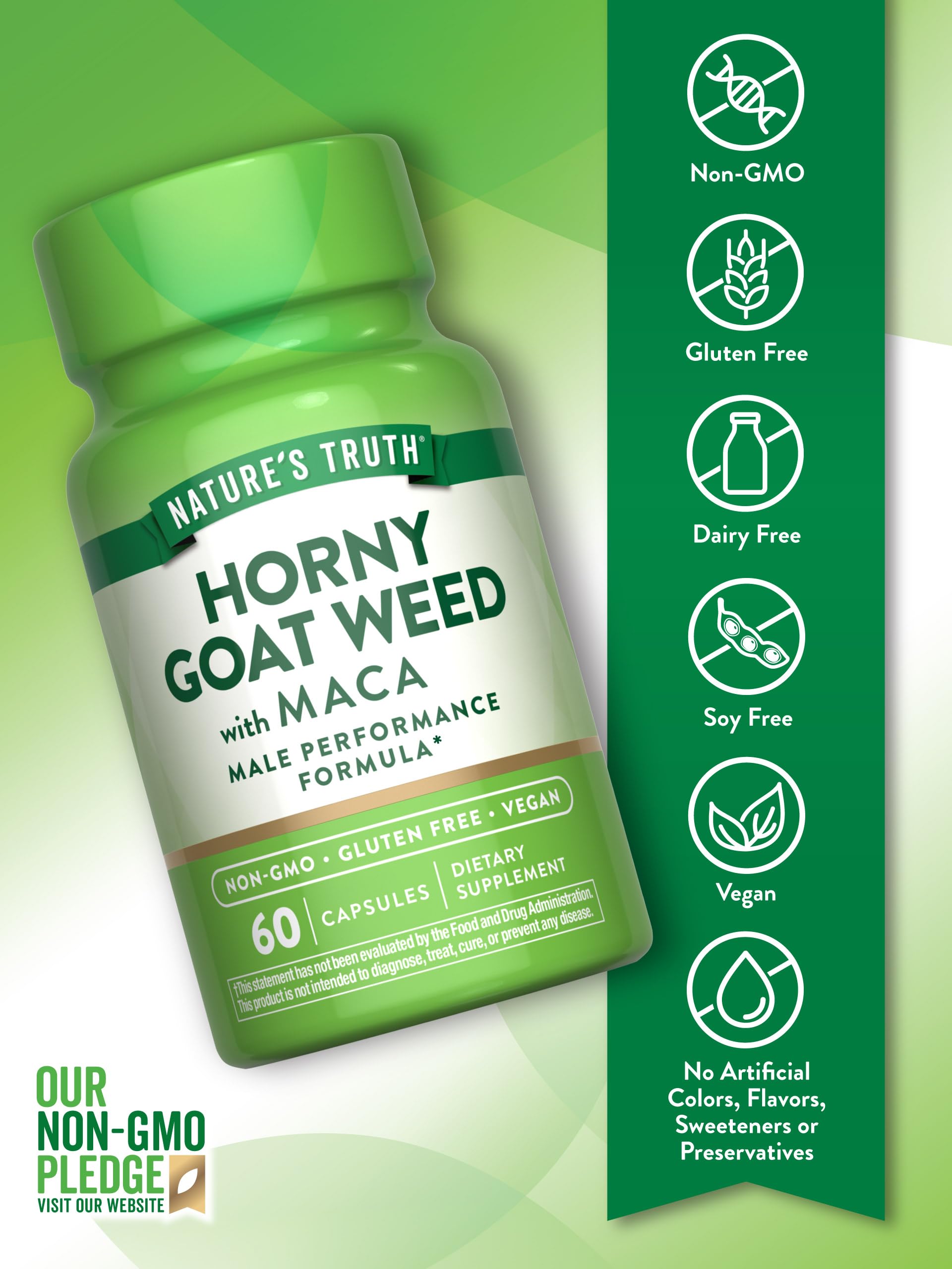 Nature's Truth Horny Goat Weed with Maca | 60 Powder Extract Capsules — Amazon image 3