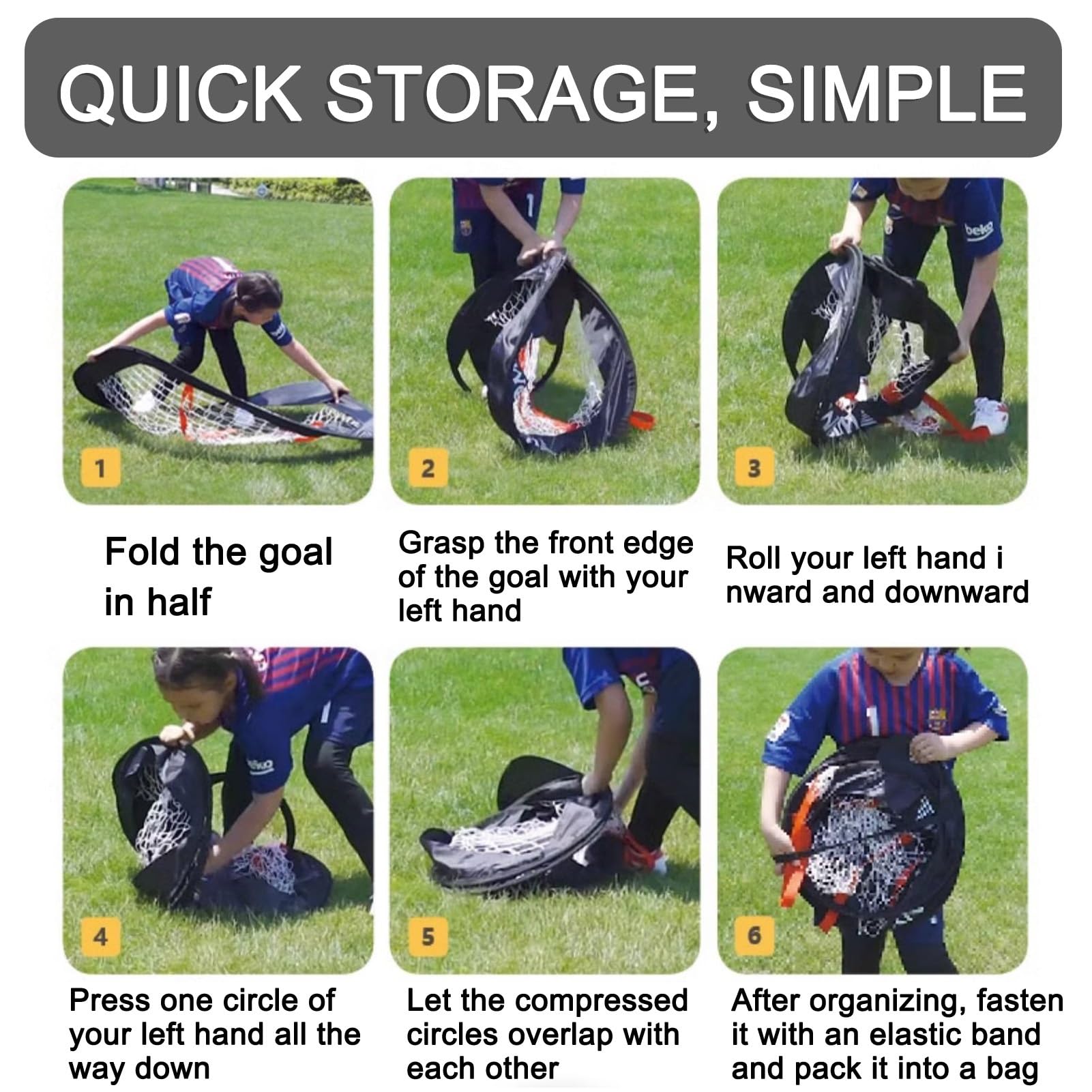 Porterías de fútbol Equipo de Entrenamiento de porterías de fútbol a pequeña Escala, con Bolsa de Transporte portátil, para Juegos Juveniles al Aire Libre.